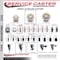 Service Caster 4 Nylon Wheel Swivel 7/16'' Grip Ring Stem Caster Brake SCC-GR20S414-NYS-TLB-716138 - alternate 4